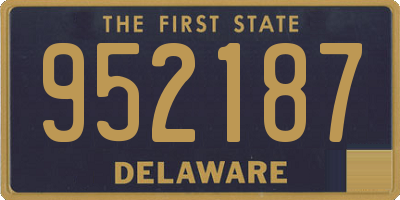 DE license plate 952187