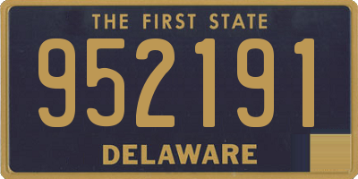 DE license plate 952191