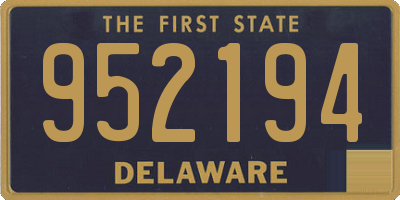 DE license plate 952194