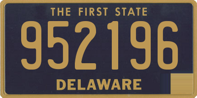 DE license plate 952196