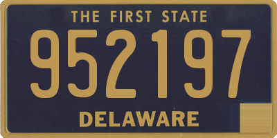 DE license plate 952197