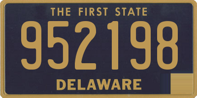 DE license plate 952198