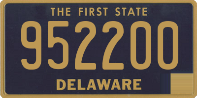 DE license plate 952200