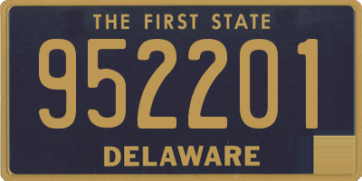 DE license plate 952201