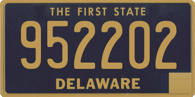 DE license plate 952202