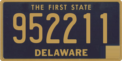 DE license plate 952211