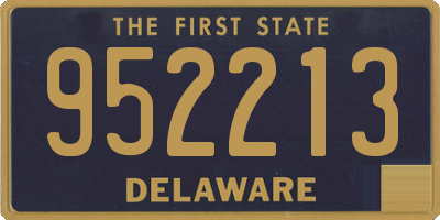 DE license plate 952213