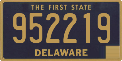 DE license plate 952219