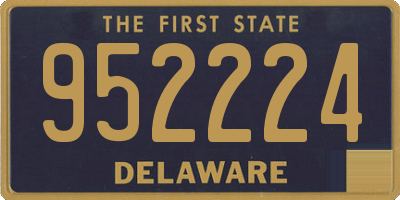 DE license plate 952224