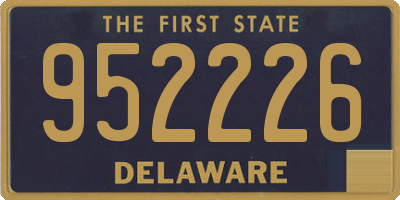 DE license plate 952226