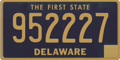 DE license plate 952227
