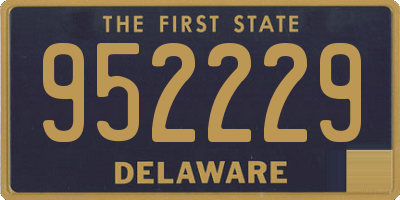 DE license plate 952229