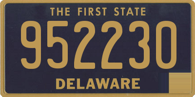 DE license plate 952230