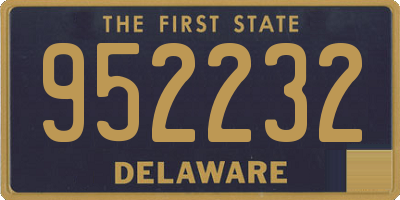 DE license plate 952232