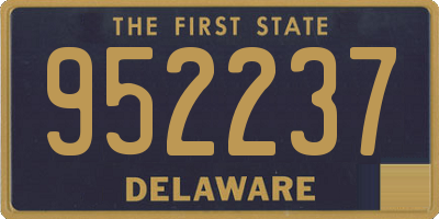 DE license plate 952237