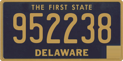 DE license plate 952238