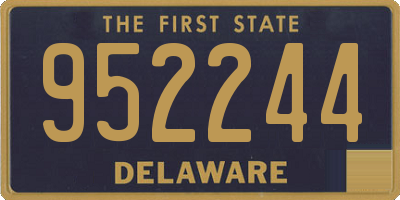 DE license plate 952244