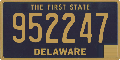 DE license plate 952247