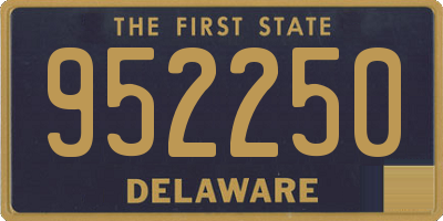 DE license plate 952250