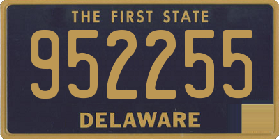 DE license plate 952255