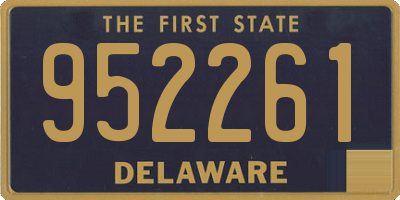 DE license plate 952261