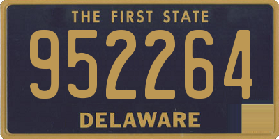DE license plate 952264