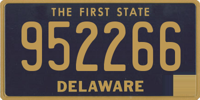 DE license plate 952266