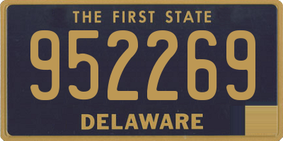 DE license plate 952269