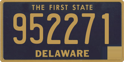 DE license plate 952271
