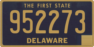 DE license plate 952273