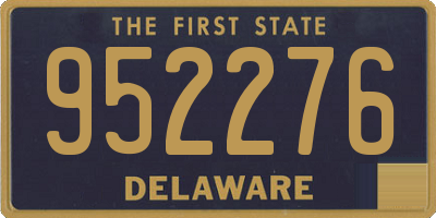 DE license plate 952276