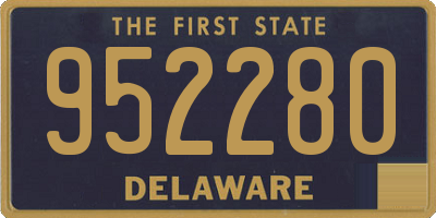 DE license plate 952280