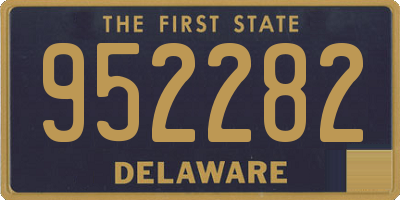 DE license plate 952282