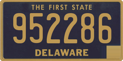 DE license plate 952286