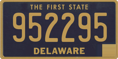DE license plate 952295