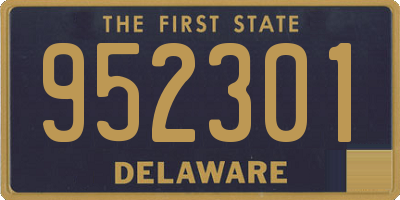 DE license plate 952301