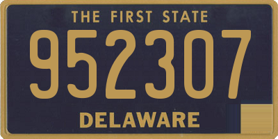 DE license plate 952307