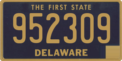 DE license plate 952309