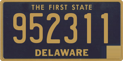 DE license plate 952311