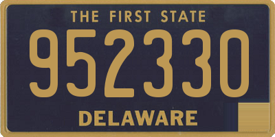 DE license plate 952330