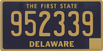 DE license plate 952339
