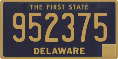 DE license plate 952375