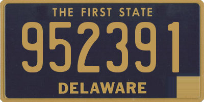 DE license plate 952391