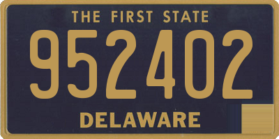 DE license plate 952402