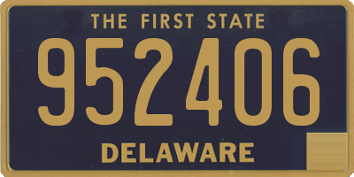DE license plate 952406