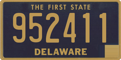 DE license plate 952411