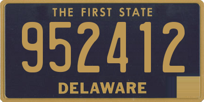 DE license plate 952412