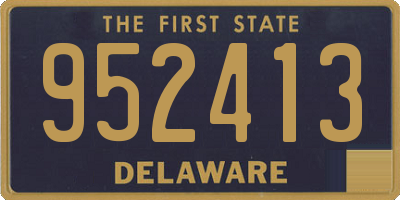 DE license plate 952413