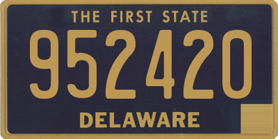 DE license plate 952420