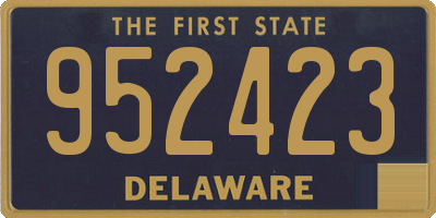 DE license plate 952423